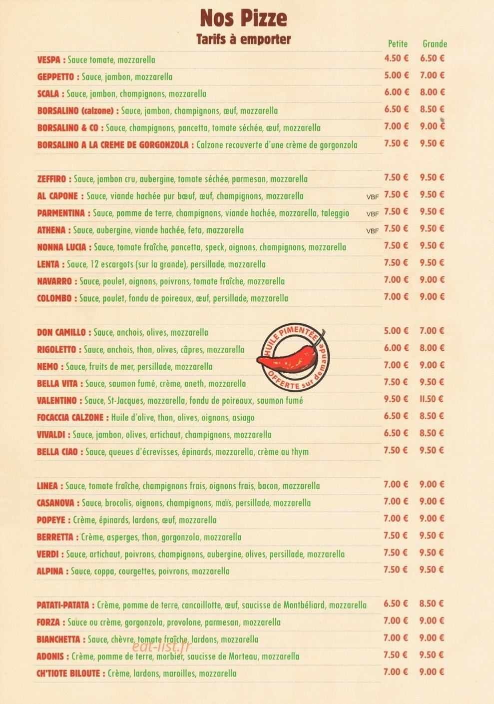 Bella vita — carte page 2