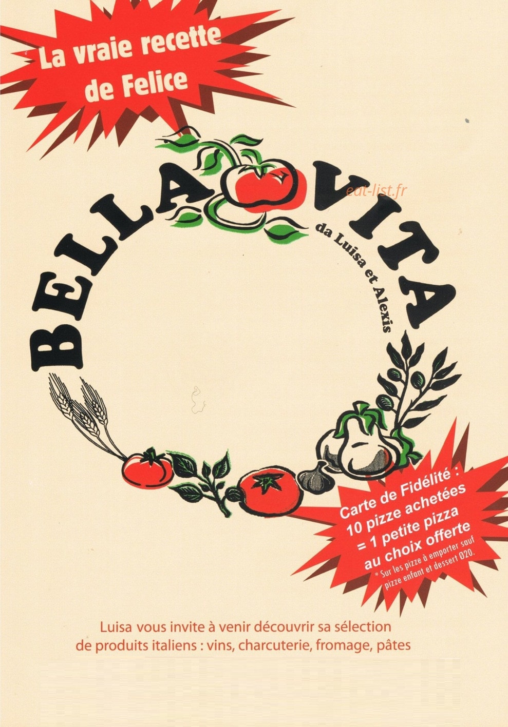 Bella vita — carte page 1