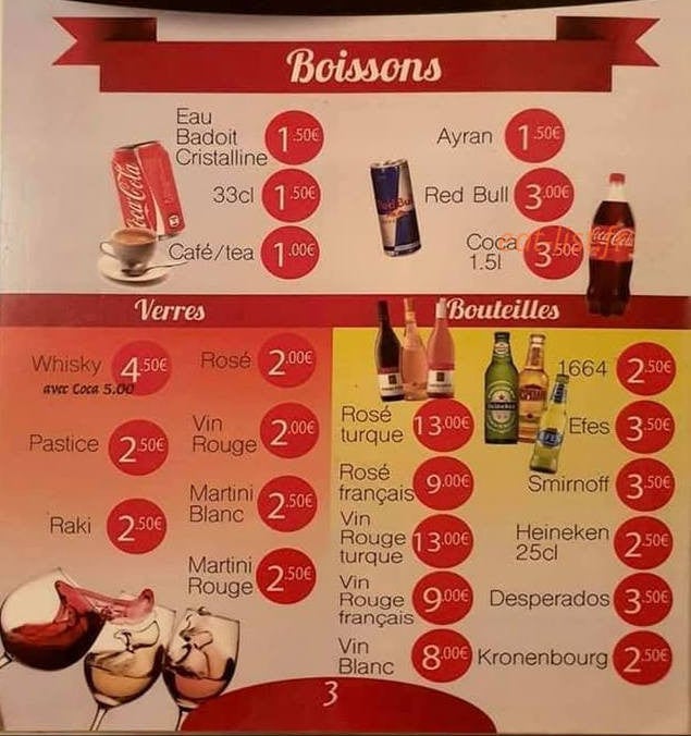 Kebab de Vesoul — carte page 4