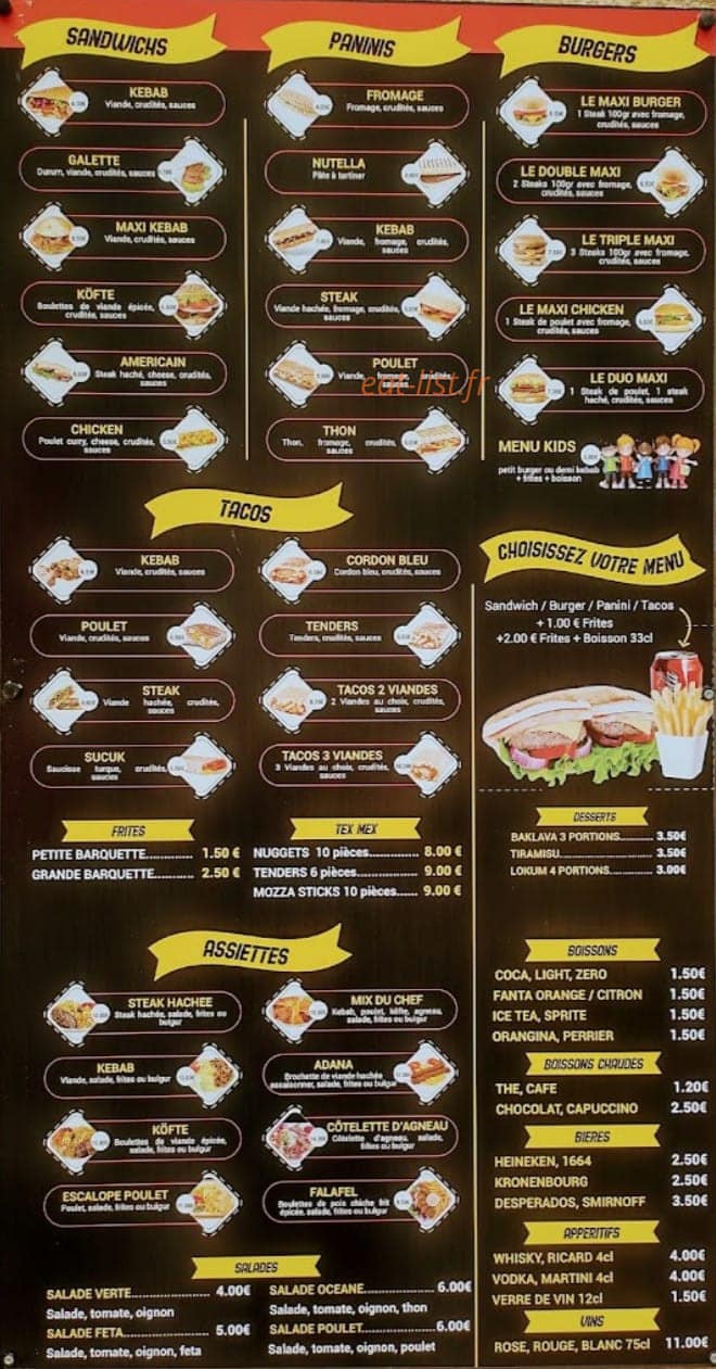 L'Oasis — carte page 1