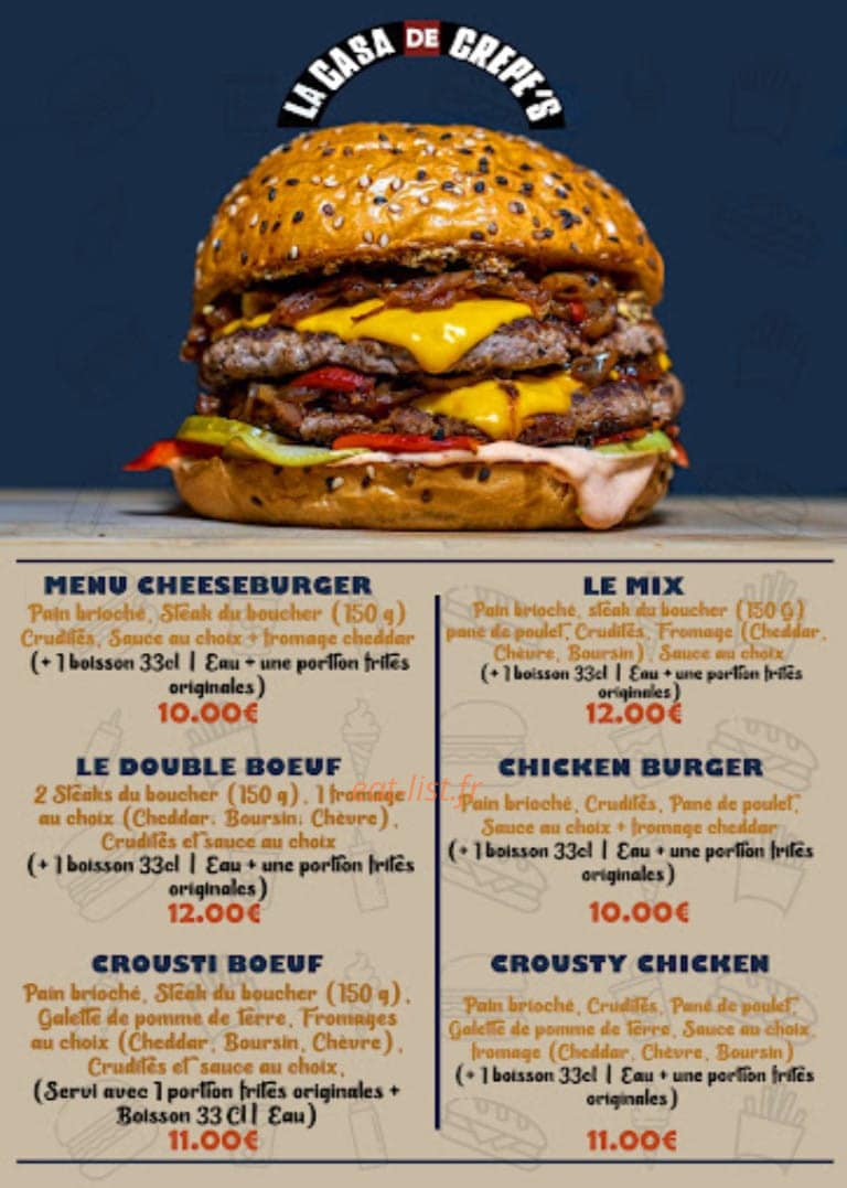 La Casa de Crepe'S — carte page 2
