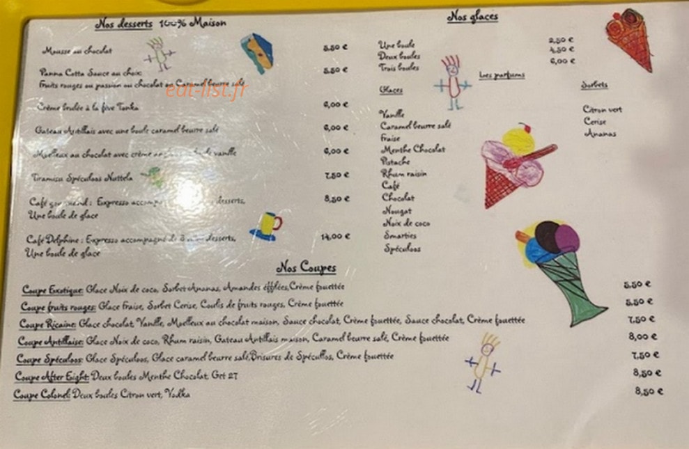 La table des gosses — carte page 5