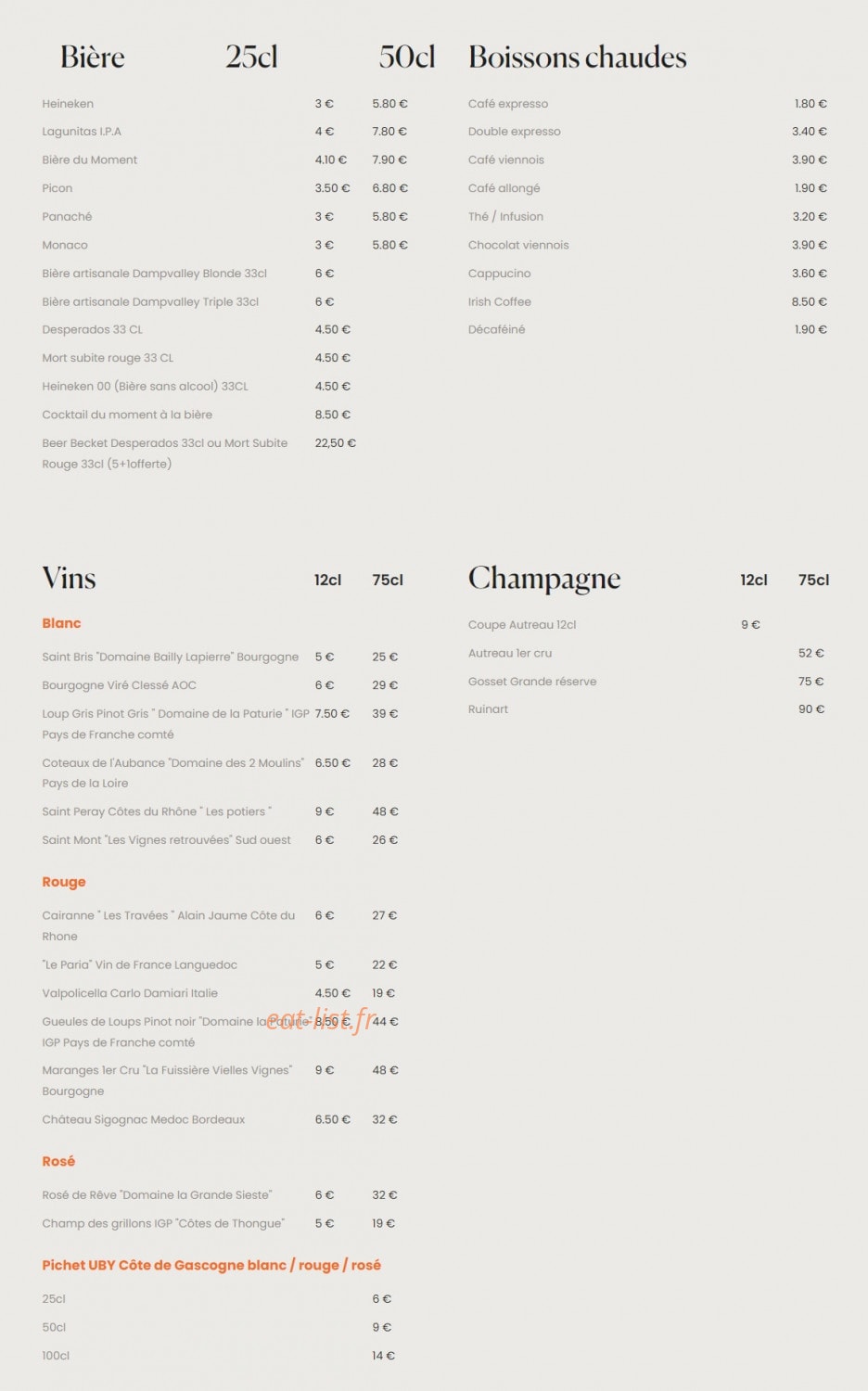 Le Florio — carte page 3
