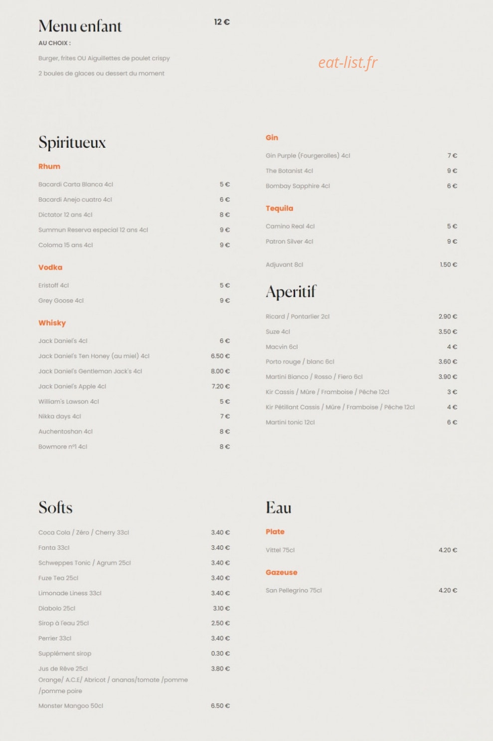 Le Florio — carte page 2