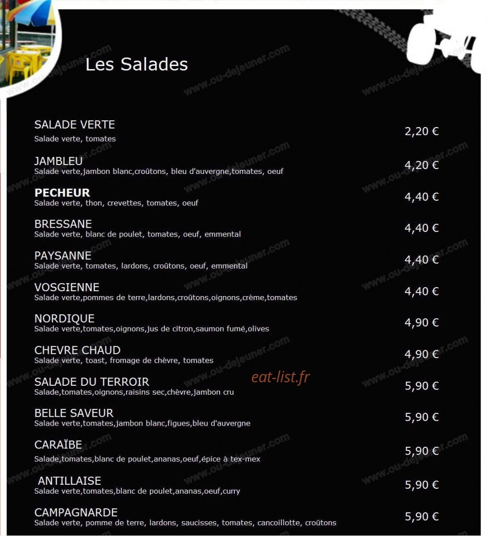 Le Kiosque — carte page 1
