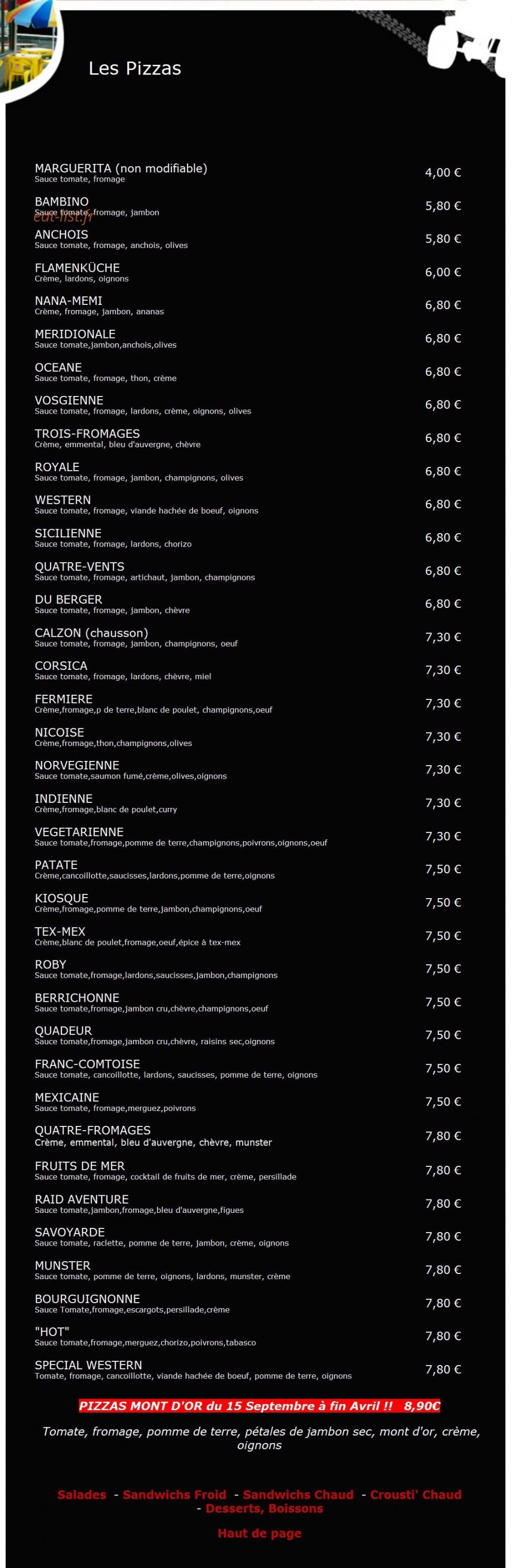 Le Kiosque — carte page 4