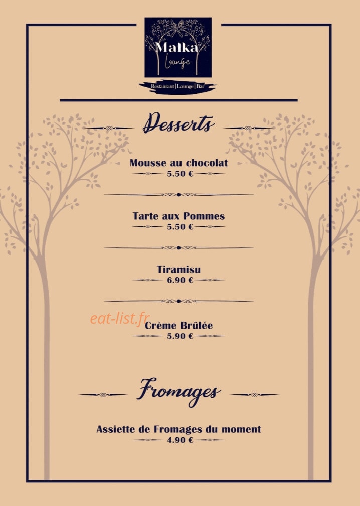 Matka Lounge — carte page 4