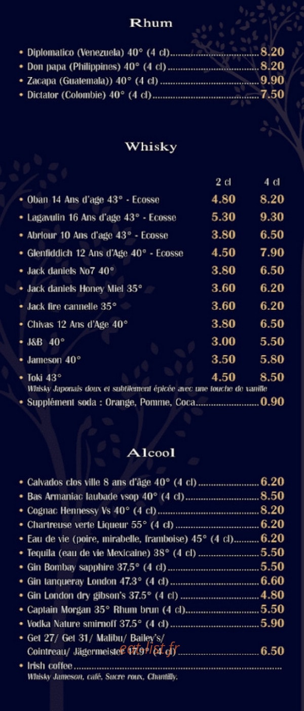 Matka Lounge — carte page 9