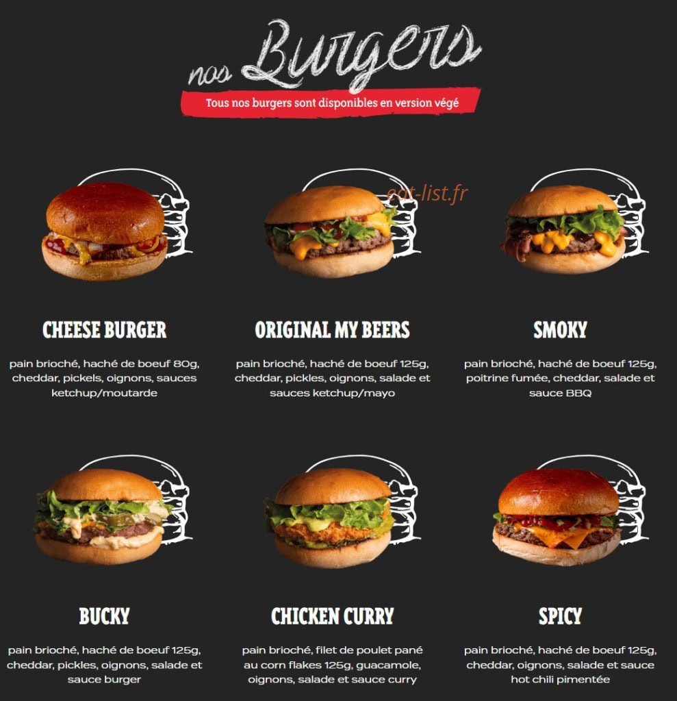 My Beers — carte page 1