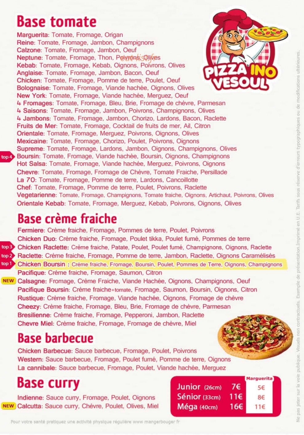 Pizzaino — carte page 2