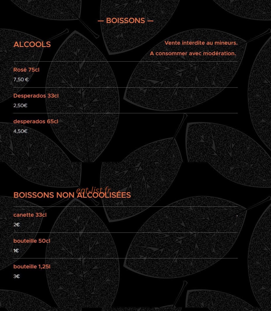 Family pizza — carte page 4