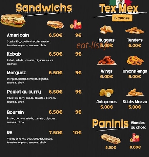 Le RS restaurant et snack — carte page 5
