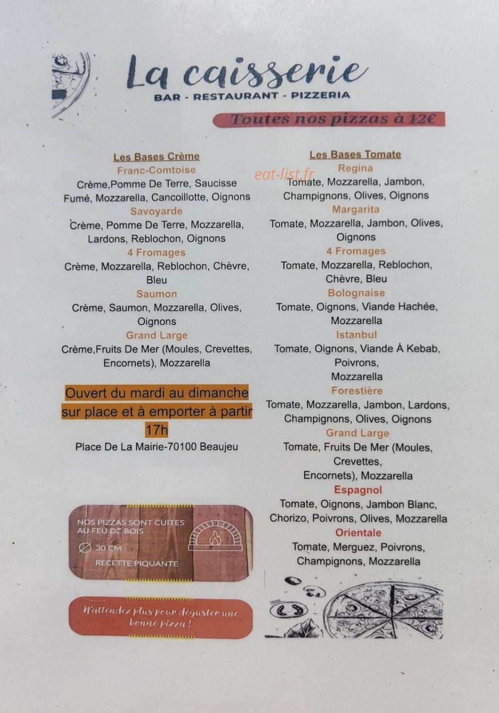 La Caisserie — carte page 1