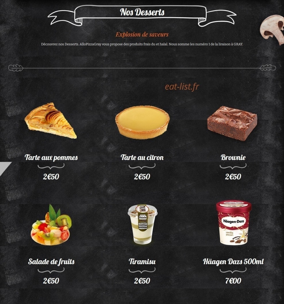 Allo Pizza — carte page 10
