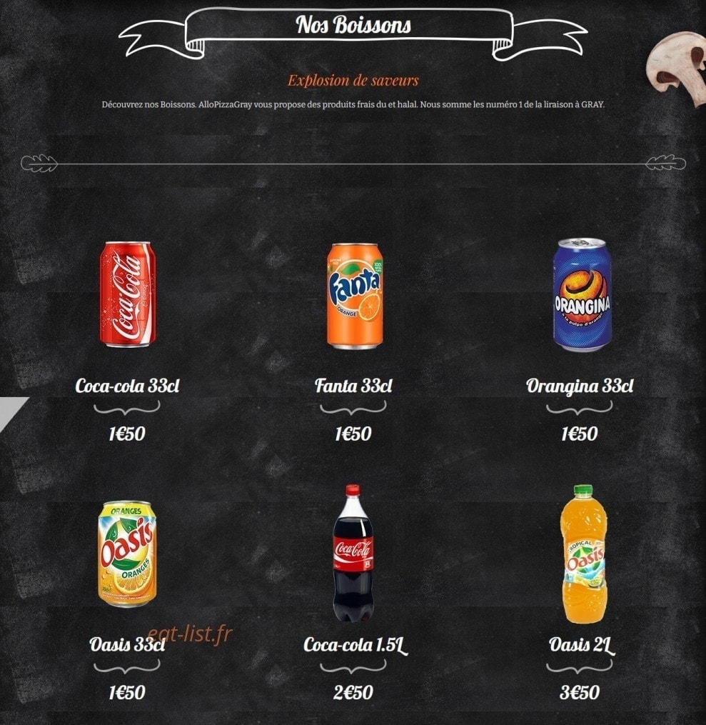 Allo Pizza — carte page 11