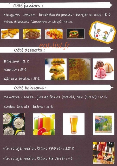 Côtes & Grill — carte page 3
