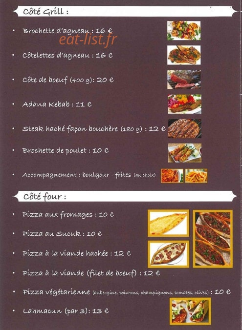 Côtes & Grill — carte page 2