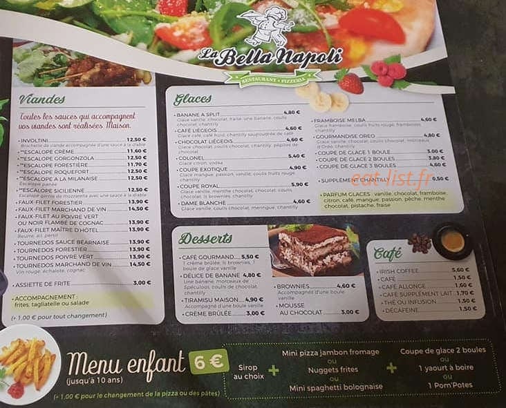 La Bella Napoli — carte page 2