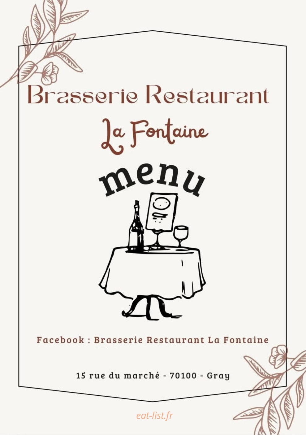 La Fontaine — carte page 1