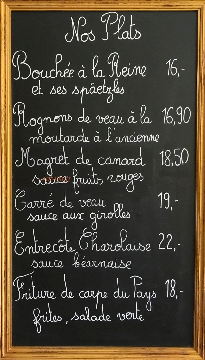 Le Relais De Melecey — carte page 2