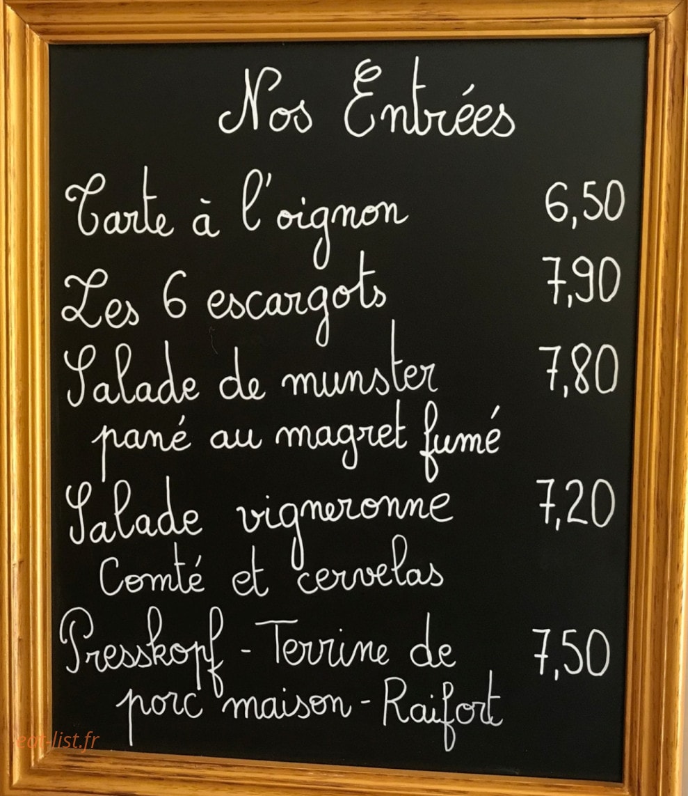 Le Relais De Melecey — carte page 1