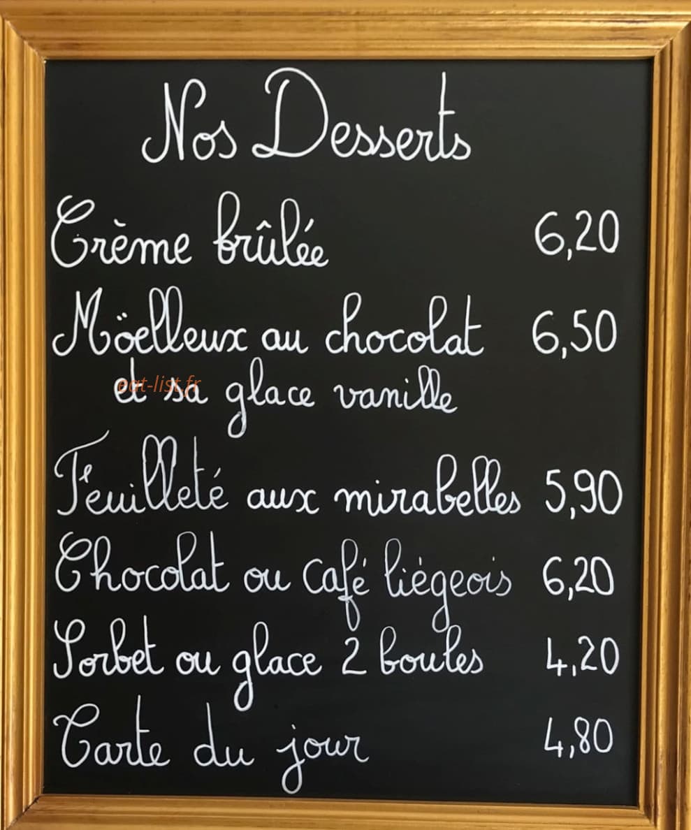 Le Relais De Melecey — carte page 3