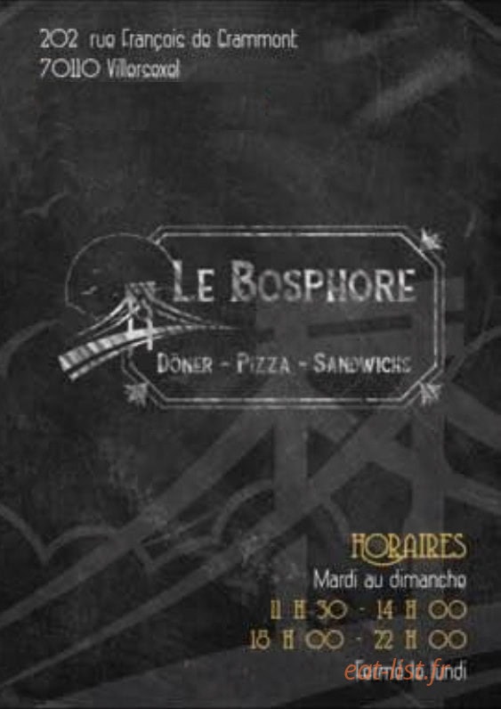 Le Bosphore — carte page 1