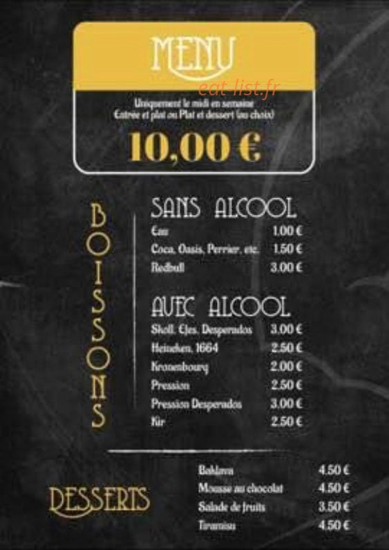 Le Bosphore — carte page 4