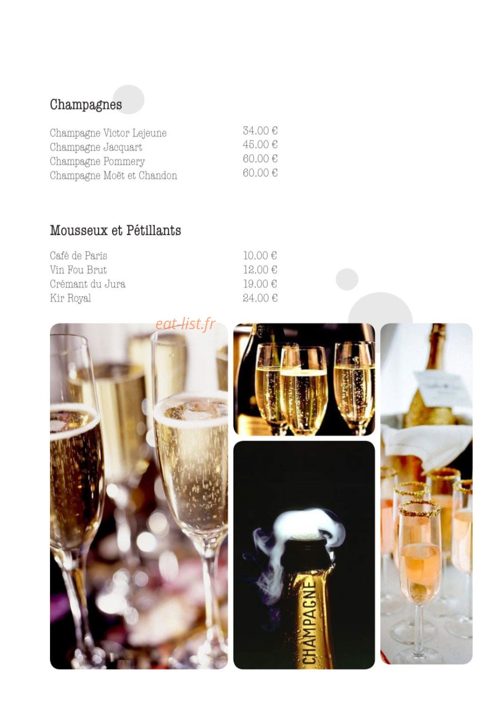 Hôtel de France — carte page 14