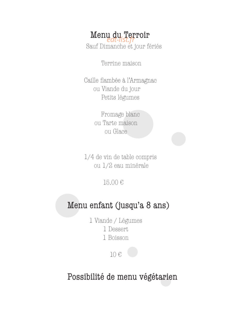 Hôtel de France — carte page 7