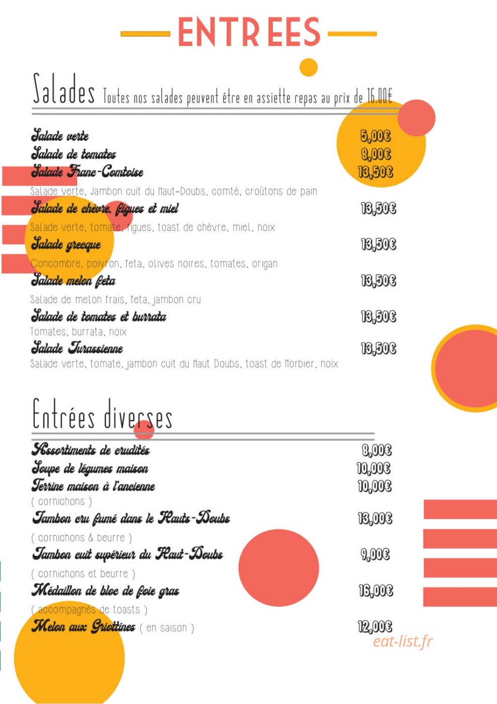 Hôtel de France — carte page 3