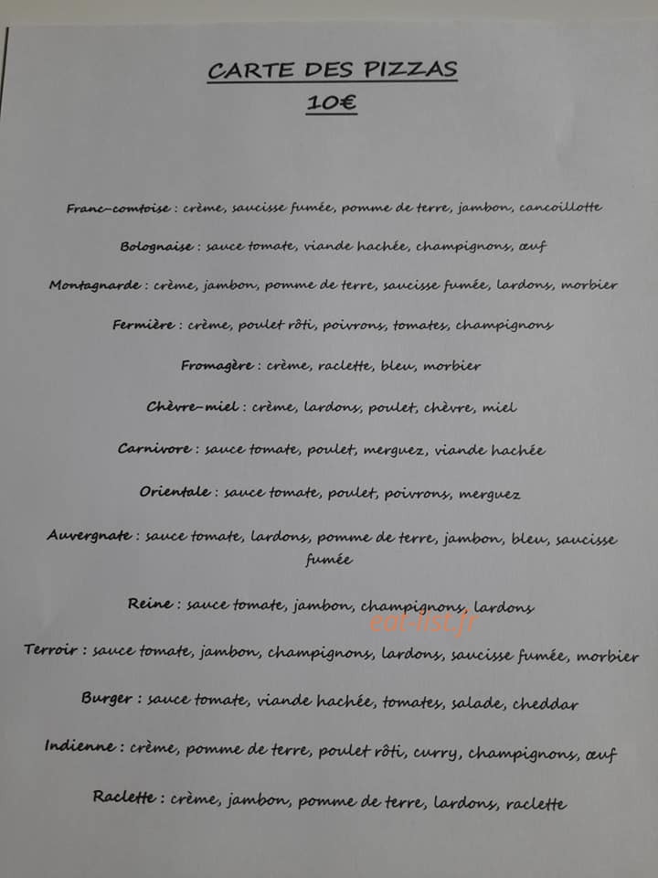 Le Chevalier Gourmand Traiteur — carte page 2