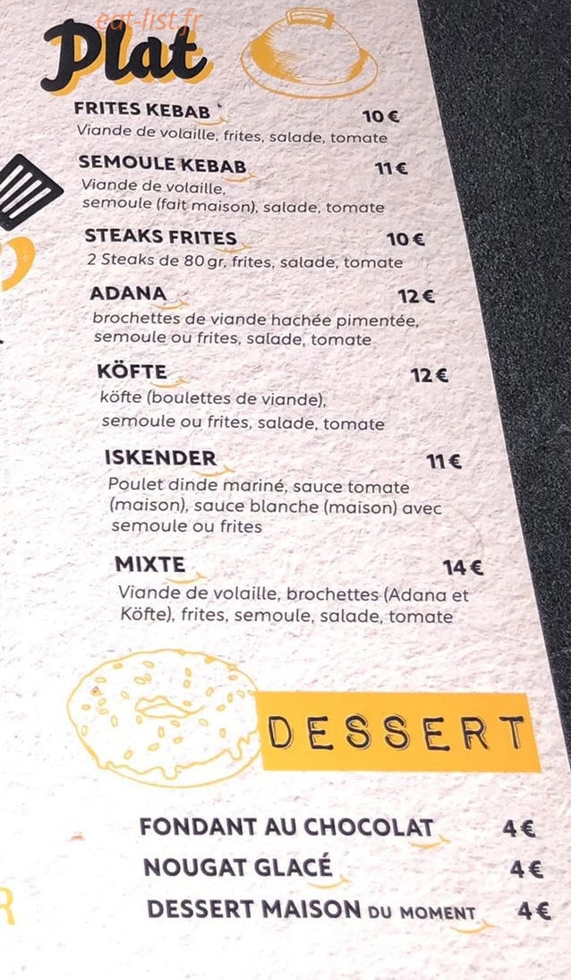 Restaurant Istanbul — carte page 5
