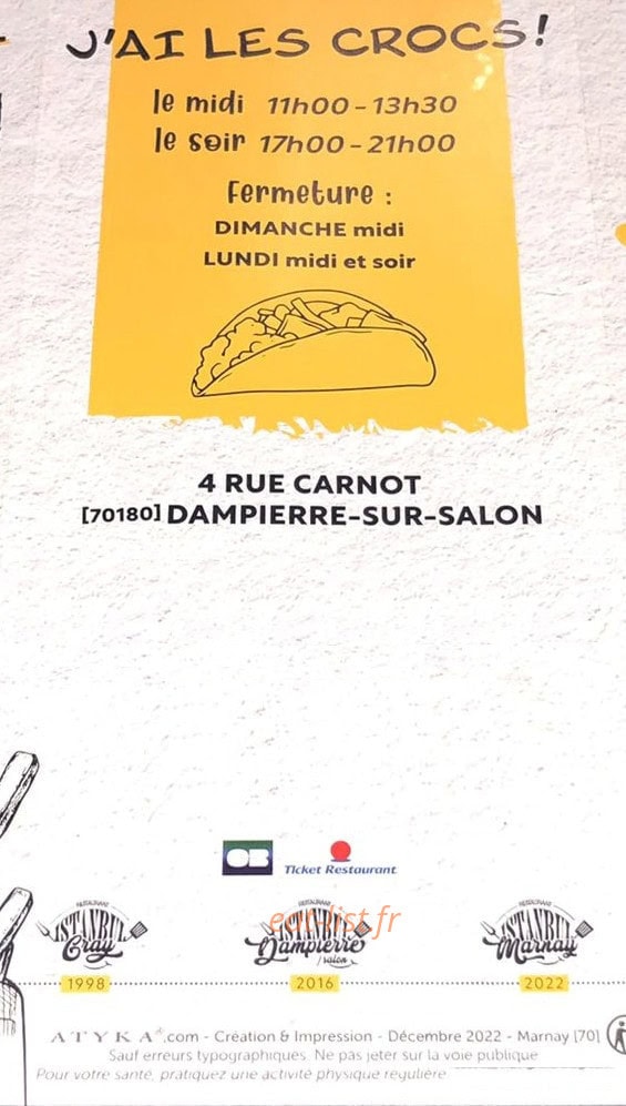 Restaurant Istanbul — carte page 6