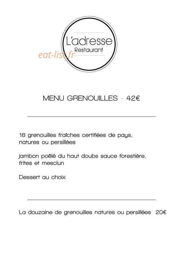L'adresse — carte page 2