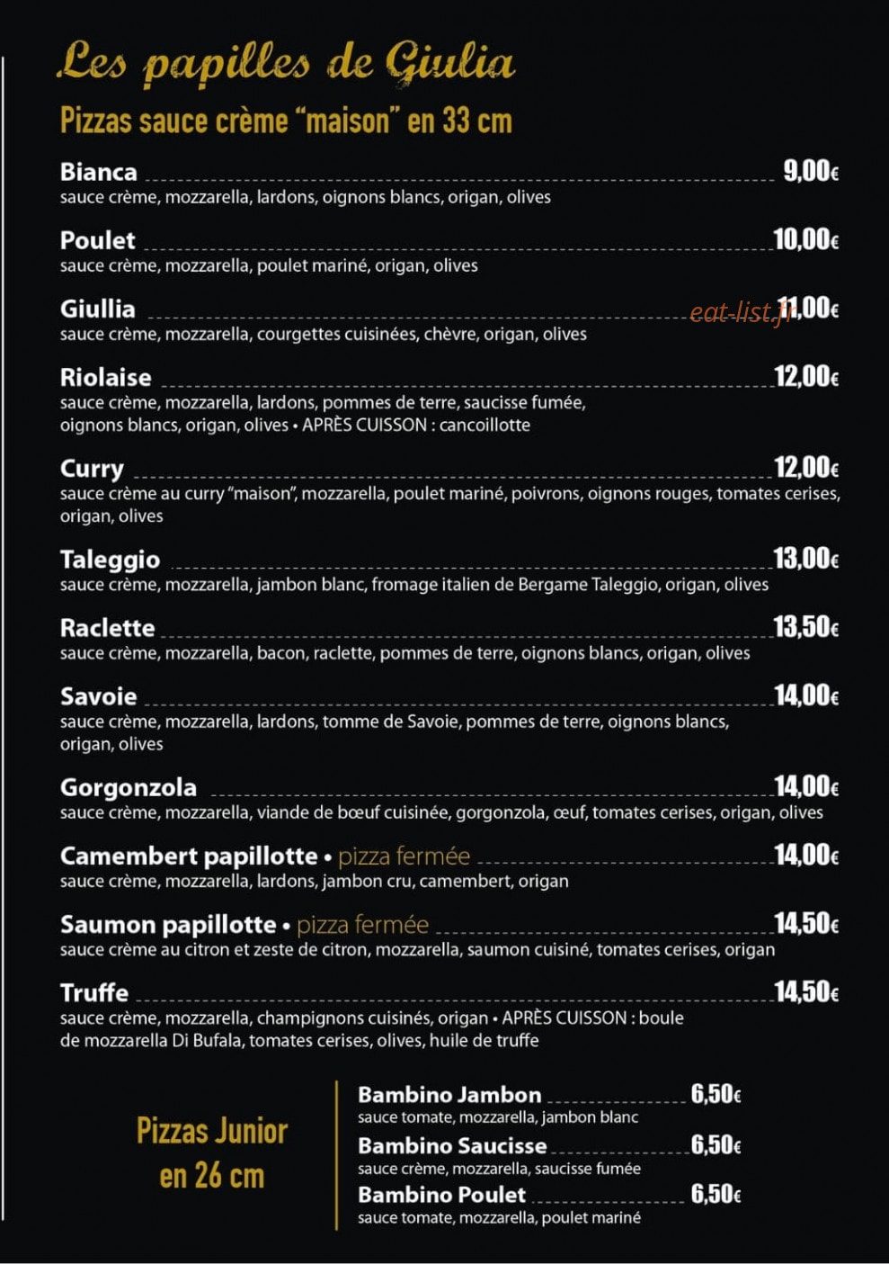 Monsieur Enzo — carte page 2