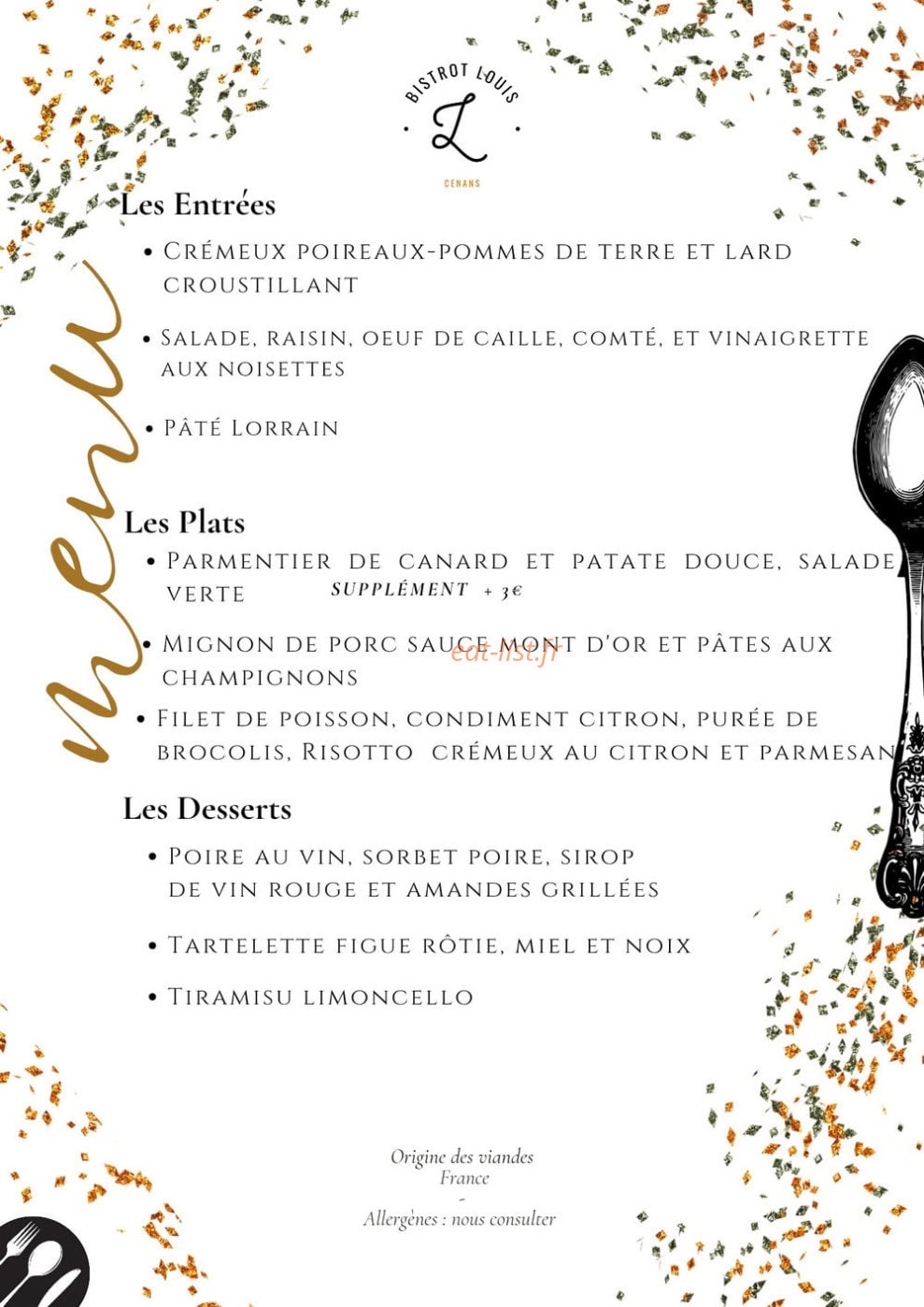 Bistrot Louis — carte page 2
