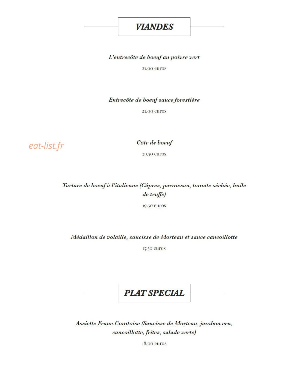 La Pomme d'Or — carte page 4