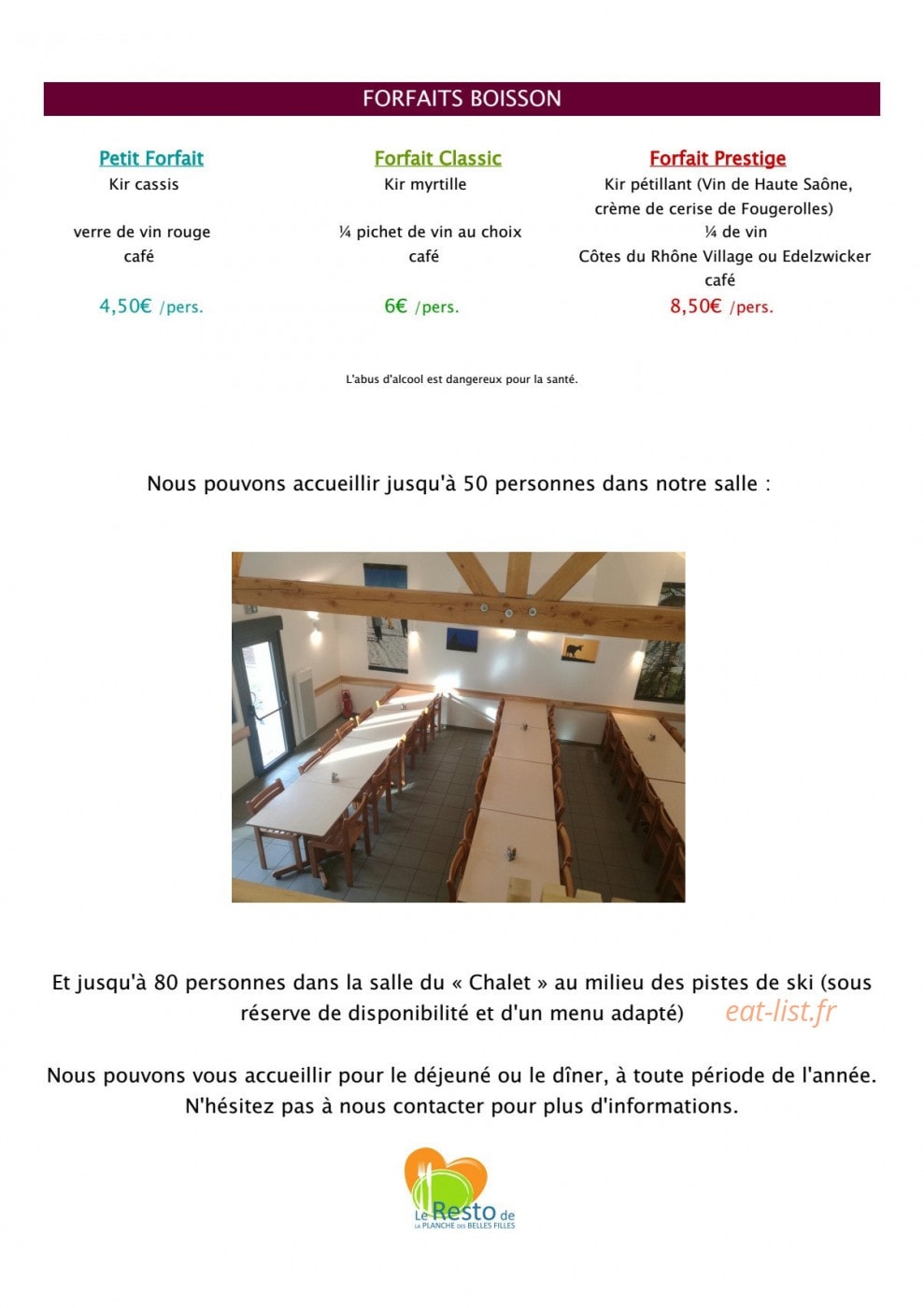Le resto de la Planche des Belles Filles — carte page 4