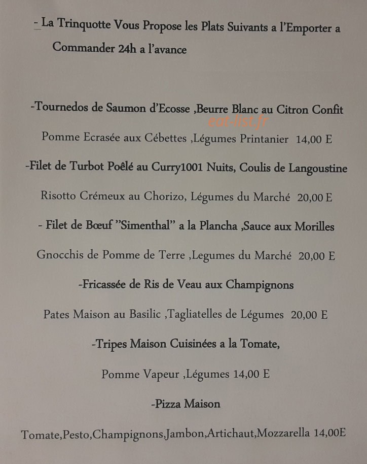 La Trinquotte — carte page 1