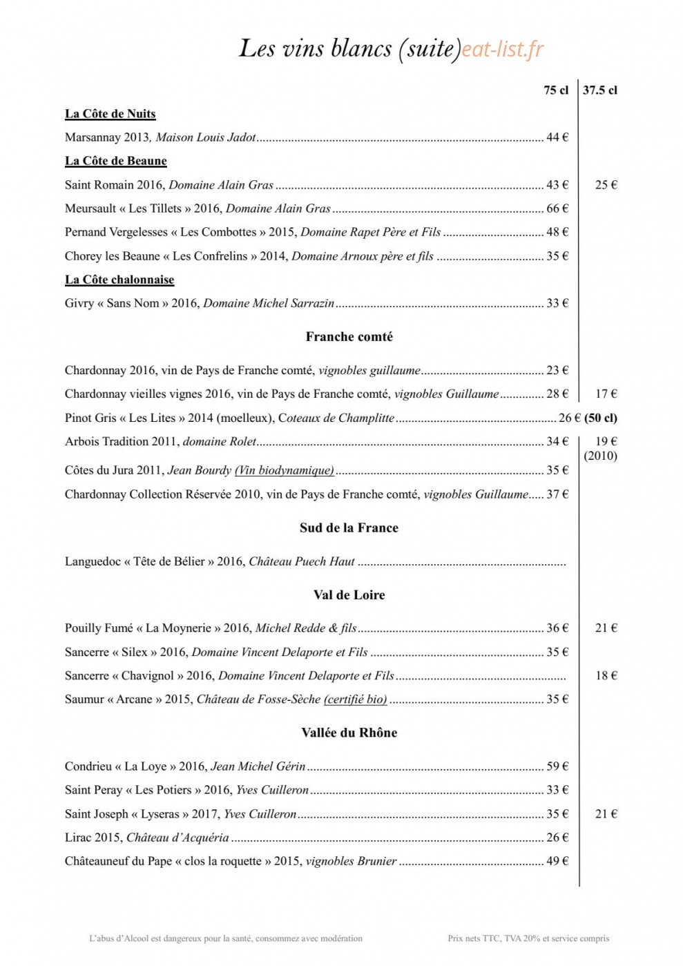 Beau Site — carte page 5