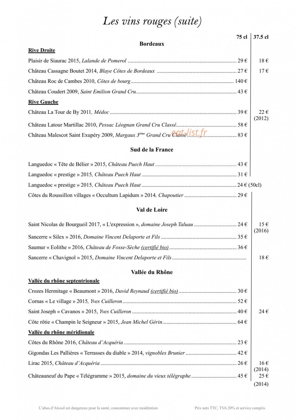 Beau Site — carte page 7