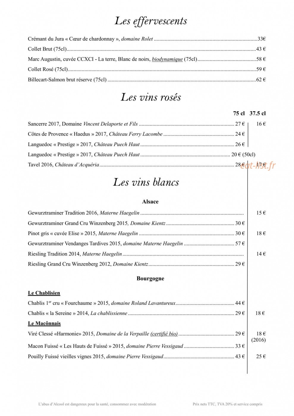 Beau Site — carte page 4