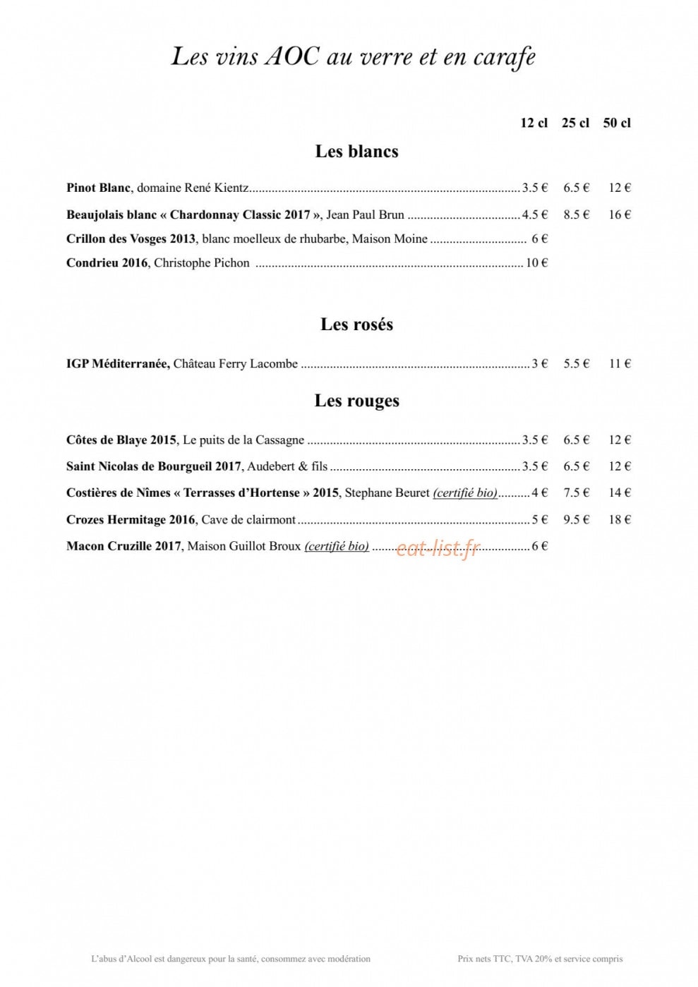 Beau Site — carte page 3