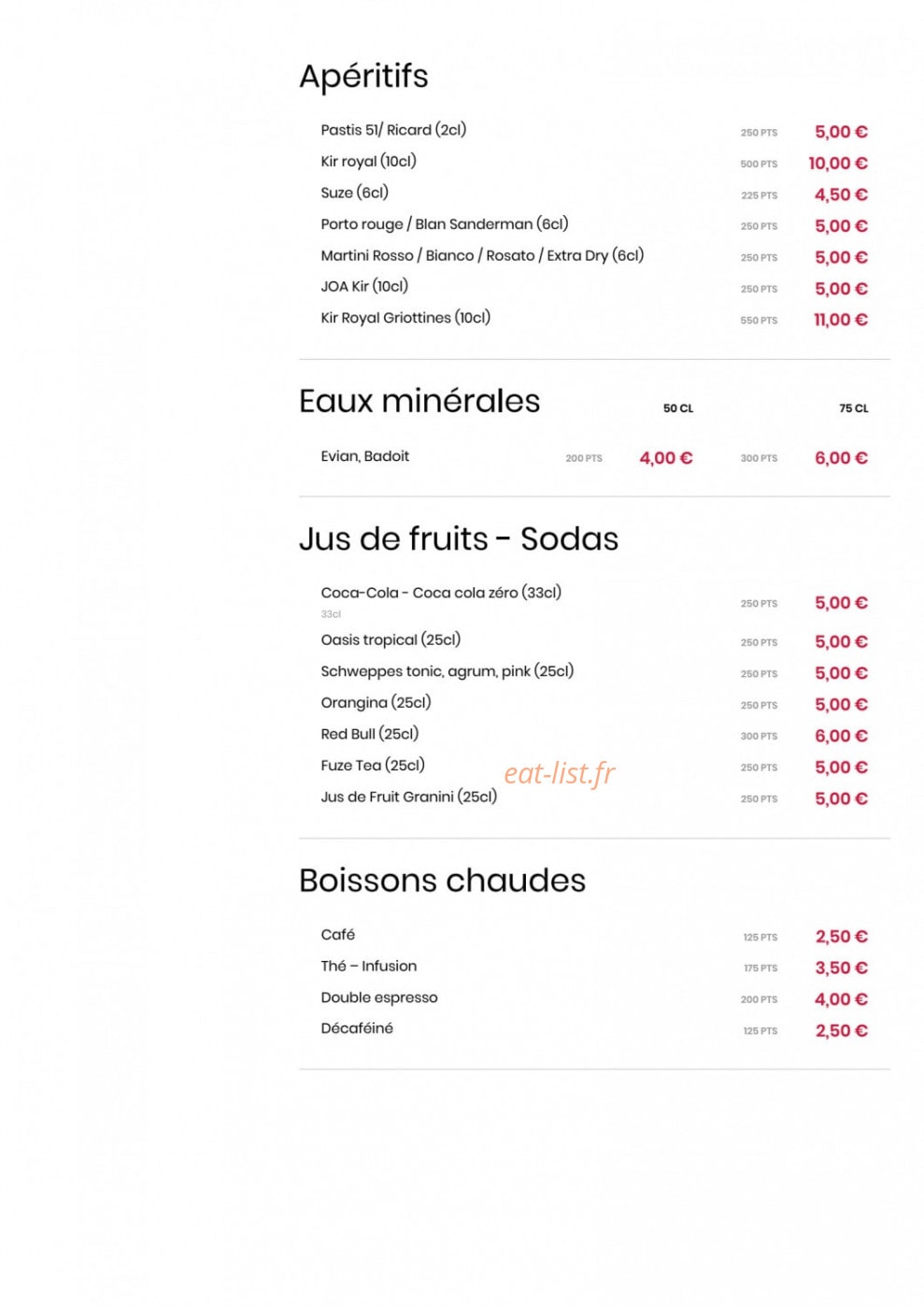 Le Comptoir JOA — carte page 7