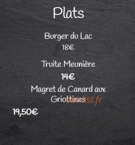 Le Lac — carte page 4