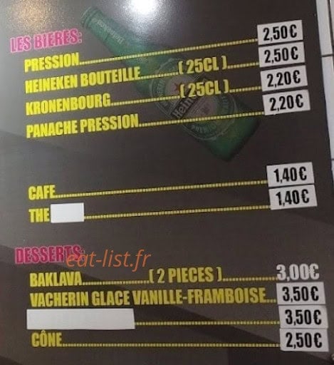 Melisa kebab — carte page 3