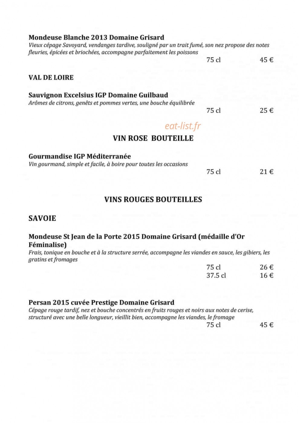La Flam' — carte page 9
