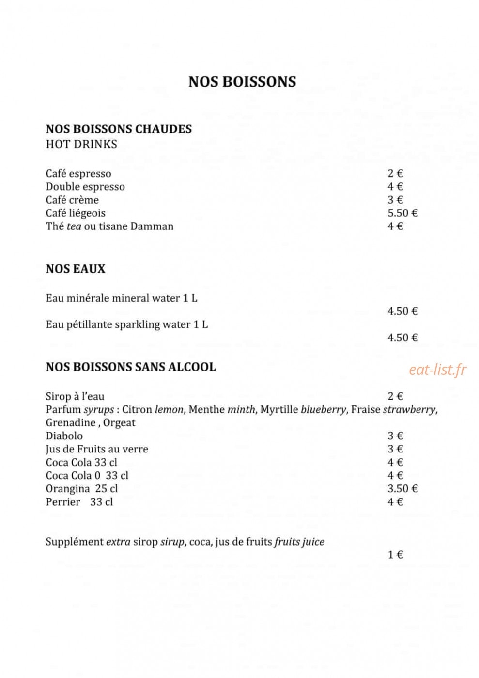 La Flam' — carte page 6