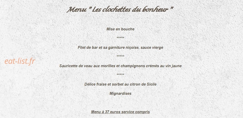 Auberge Fleurie — carte page 8